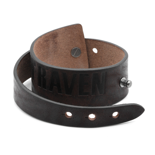 True N‚Äô Raven Brown Leather Bracelet
