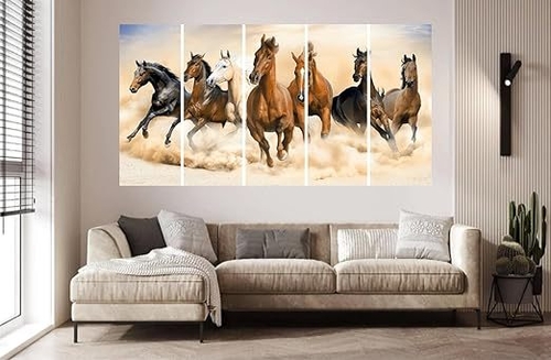 Set Of 5 Wall Painting multiple Frame For Home Decoration, Living