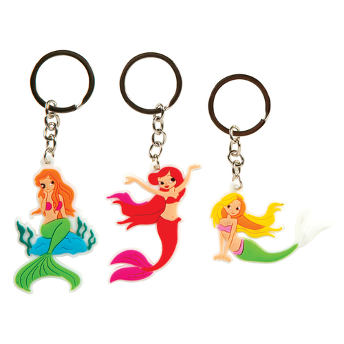 Laser Cut Mermaid Keychain