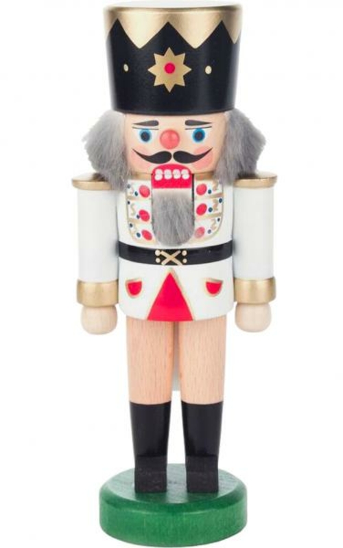 Alexander Taron 019-012W Dregeno Nutcracker - White King with Golden D