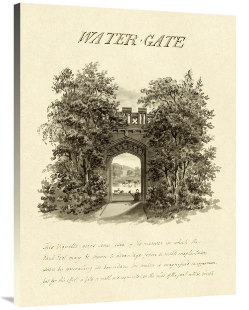 Global Gallery GCS-453916-3040-142 30 x 40 in. Water-Gate, 1813 Ar