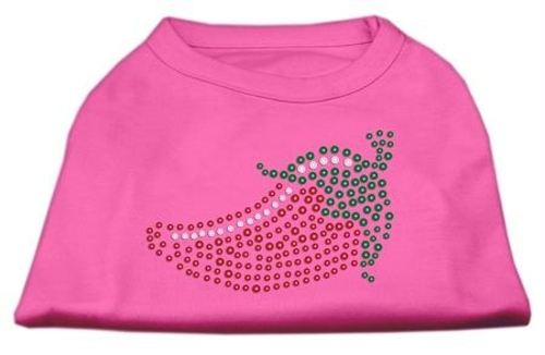 Rhinestone Chili Pepper Shirts Bright Pink M - 12