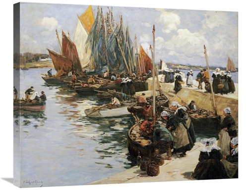 Global Gallery GCS-266741-30-142 30 in. Unloading the Catch Art Print 