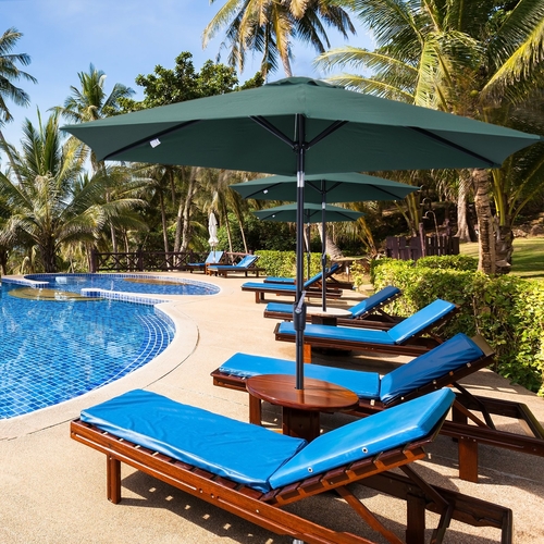 Outsunny Summer Clearance 9ft Patio Umbrella Market Parasol Tilt