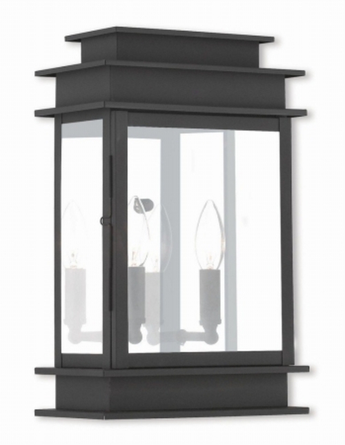 Princeton 2016-04 Black Wall Lantern, 15.25 x 9.5 in.