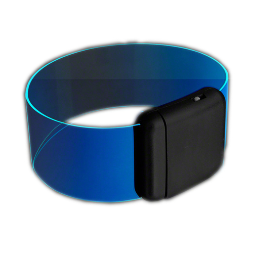 Blinkee CWLBMC-BL Cosmic Blue LED Bracelets Magnetic Clasp