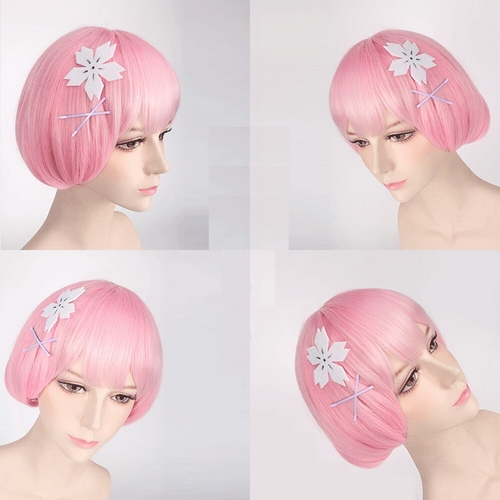 Re zero Ram Rem Cosplay Wig Synthetic Hair Life In