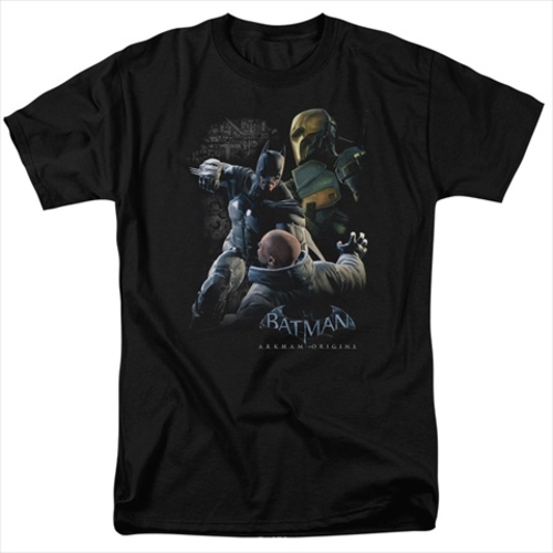 Batman Arkham Origins-Punch - Short Sleeve Adult 18-1 Tee, Black -