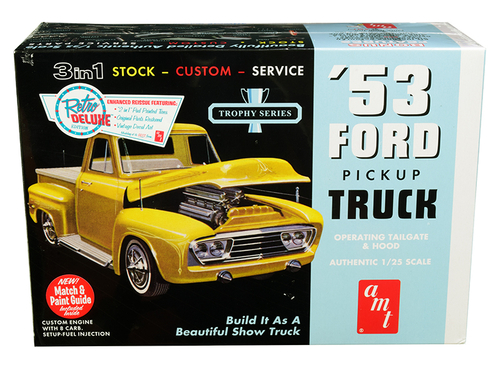 Skill 2 Model Kit 1953 Ford Pickup Truck \Trophy Series\" 3 in 1 Kit