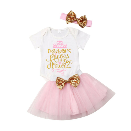 Princess Newborn Kids Baby Girl 1st Birthday Party