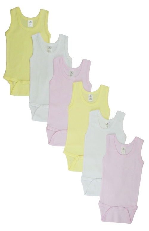 Bambini CS-108M-108M Girls Tank Top, Assorted - Medium