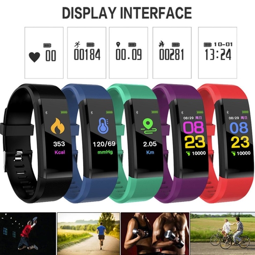 Smart Watch Wrist Band Sleep Sports Fitness 