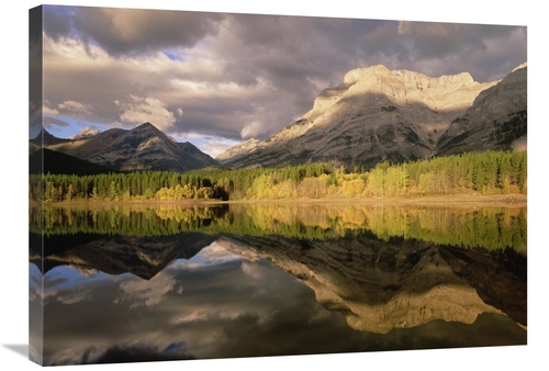 Global Gallery GCS-396980-2432-142 24 x 32 in. Fortress Mountain & Mt 