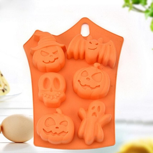 Halloween Pumpkin Cake Mold 6 Cavities DIY