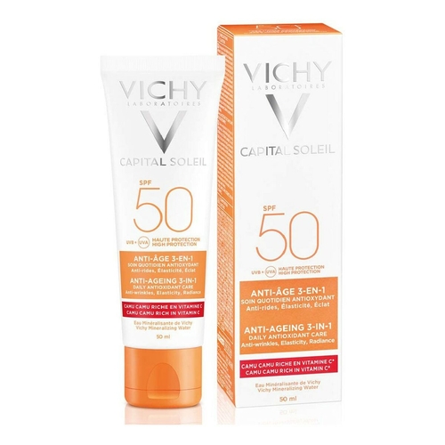 Anti-Ageing Cream Capital Soleil Vichy VCH00115 Antioxidant 3-in-1 50