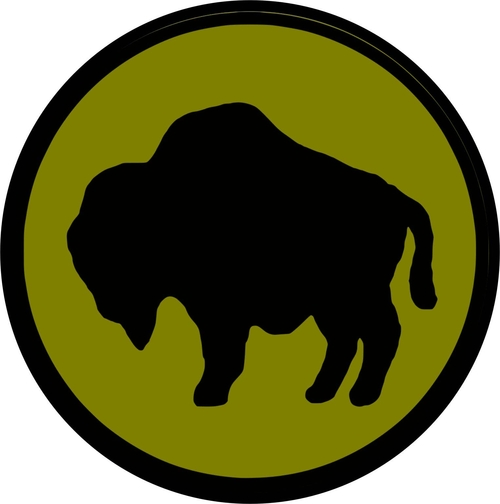 3 Inch Cloth Patch Buffalo Solder Round Logo