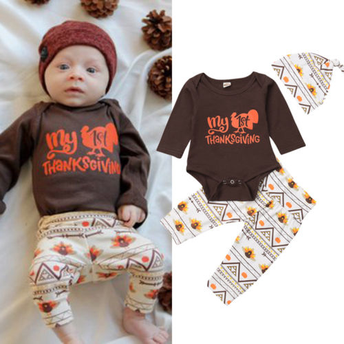 Casual Thanksgiving Turkey Sets Baby Boy Girl