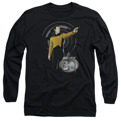 Trevco CBS2251-AL-6 Star Trek & Data 30 Adult 18-1 Long Sleeve T-Shirt