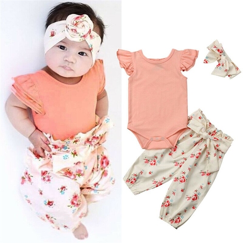 Lovely Newborn Toddler Baby Girl Summer Clothes