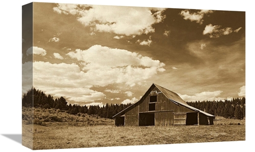 Global Gallery GCS-453706-1218-142 12 x 18 in. Old Red Barn in Pastora