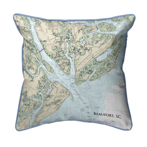 Betsy Drake ZP11513ND 22 x 22 in. Beaufort, SC Nautical Map Extra 