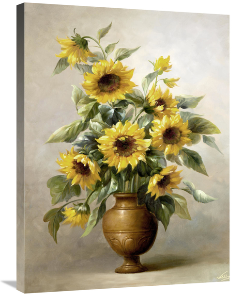 Global Gallery GCS-128096-2432-142 24 x 32 in. Sunflowers in Bronze I 