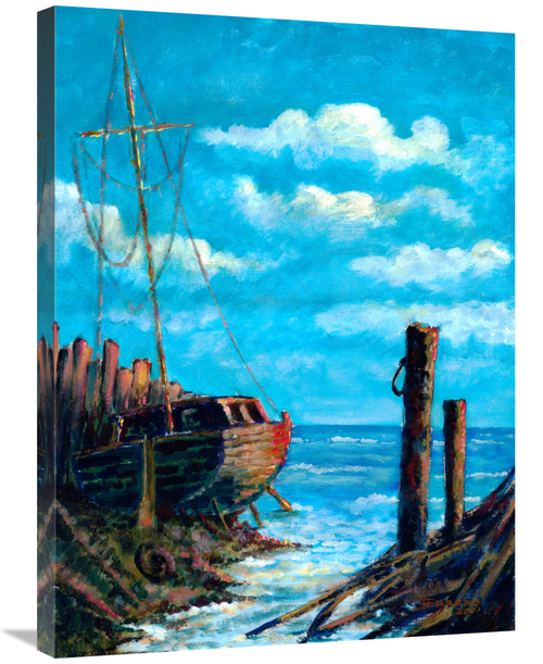 Global Gallery GCS-477345-2432-142 24 x 32 in. Ship Wreck Art Print - 