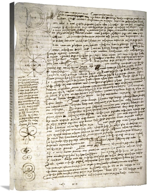 Global Gallery GCS-277238-36-142 36 in. Codex Leicester - Science of W