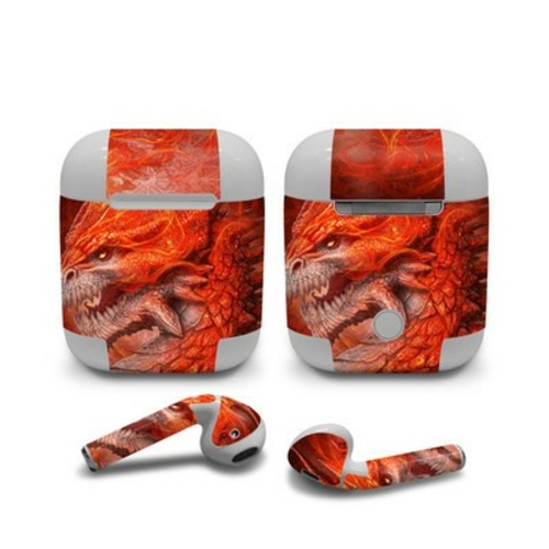 DecalGirl AAP-FLAMEDRGN Apple Air Pods Skin - Flame Dragon