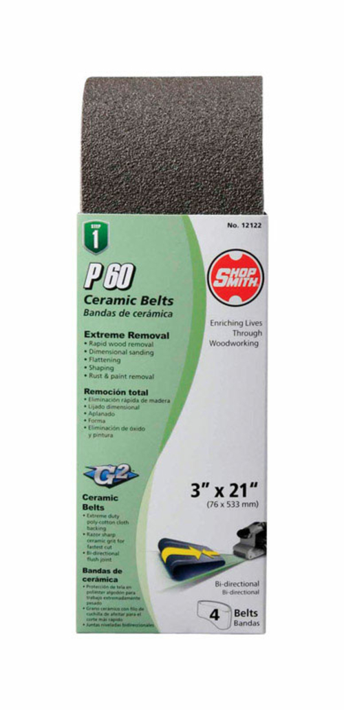 Ali Industries 2364388 3 x 21 in. Ceramic Belt - 60 Grit