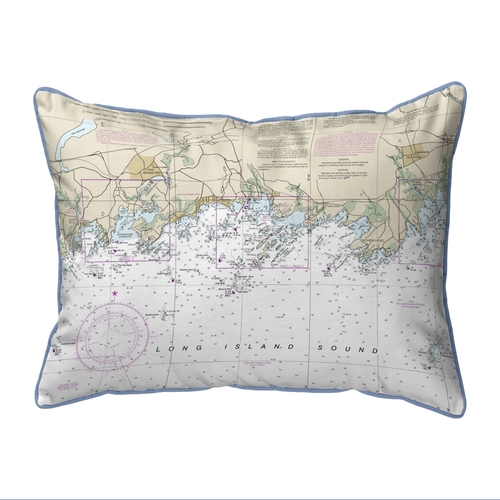 Betsy Drake ZP12372 20 x 24 in. Long Island Sound, NY Nautical Map
