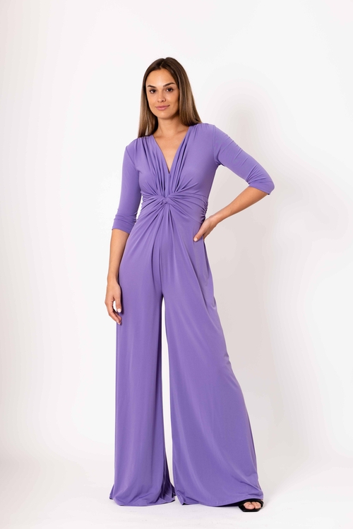 "Elegant Draped Palazzo Jumpsuit for Her"