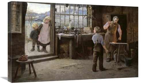 Global Gallery GCS-281690-30-142 30 in. His First Day at Work - Child 