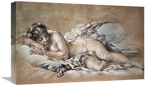 Global Gallery GCS-276815-22-142 22 in. A Young Girl Sleeping Art Prin