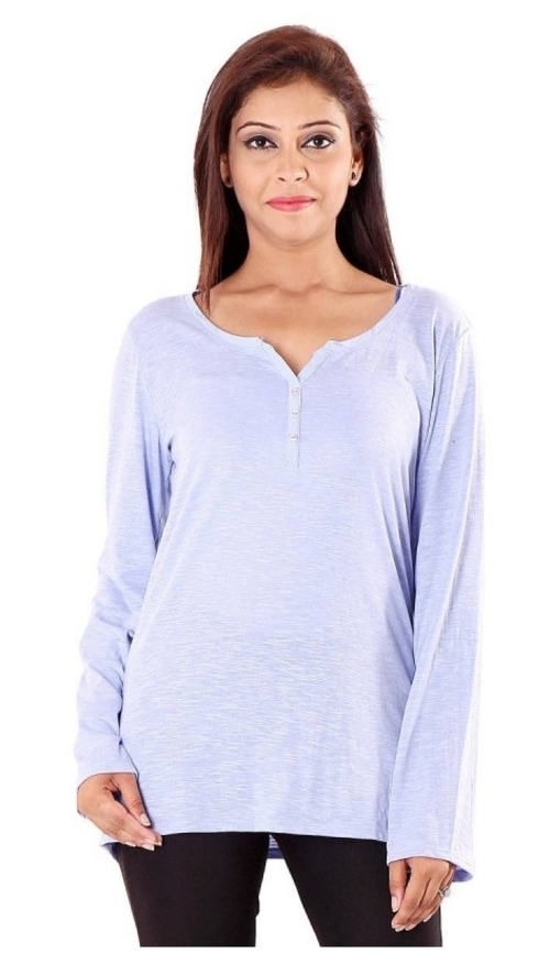 Cotton Plain 3/4 Sleeve Top