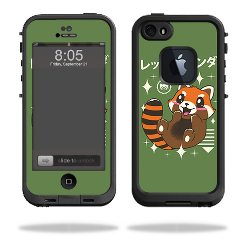 MightySkins LIFIP5S-Red Panda Kawaii Skin for Lifeproof iPhone 5, 