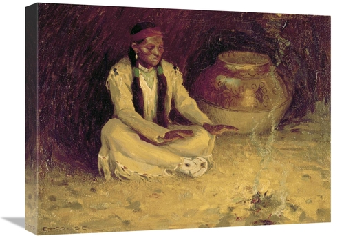 Global Gallery GCS-277137-22-142 22 in. Fireside Art Print - Eanger Ir