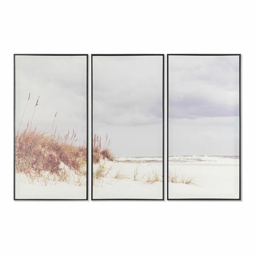 Canvas DKD Home Decor Beach Mediterranean (120 x 2,8 x 80 cm)