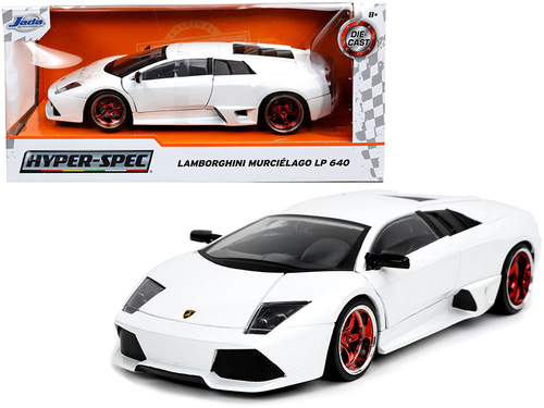 Lamborghini Murcielago LP640 White \Hyper-Spec\" 1/24 Diecast Model