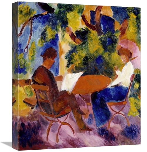 Global Gallery GCS-266798-22-142 22 in. At the Garden Table Art Print 