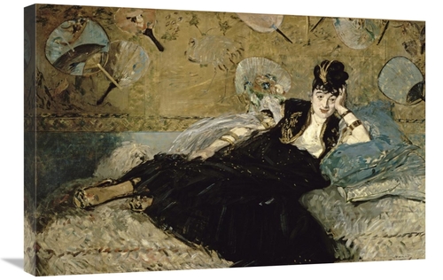 Global Gallery GCS-282400-30-142 30 in. La Dame Aux Eventails - Nina D