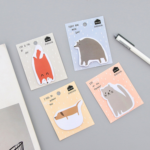 Cute Animal Kawaii Sticky Notes Post Memo Pad