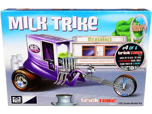 Skill 2 Model Kit Milk Trike \Trick Trikes\" Series 1/25 Scale Model