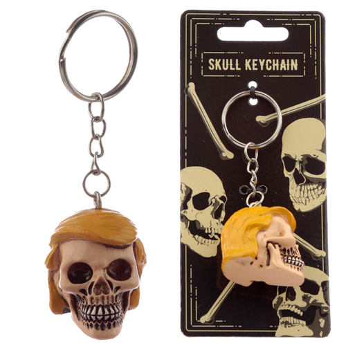 Collectable President Skull Keyring