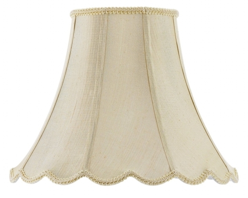 Cal Lighting SH-8105-16-CM 16 in. Vertical Piped Scallop Bell Shade&#4