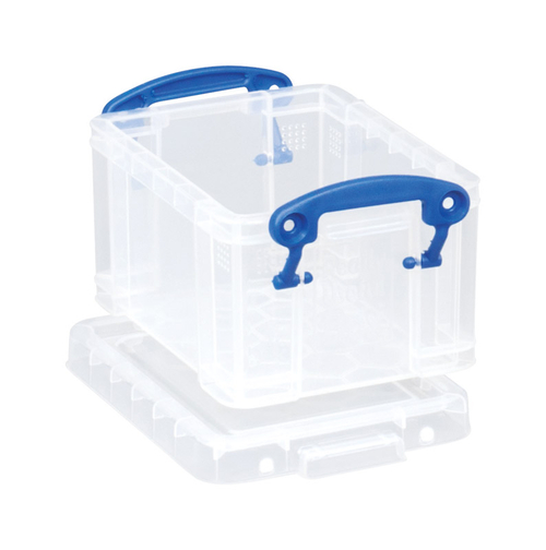 Really Useful 6663090 Stackable Clear Storage Box, 2 x 2.625 x 3.5