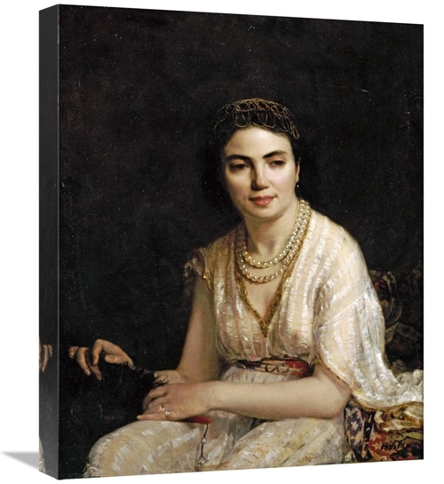 Global Gallery GCS-268055-22-142 22 in. Portrait of a Woman Wearing a 