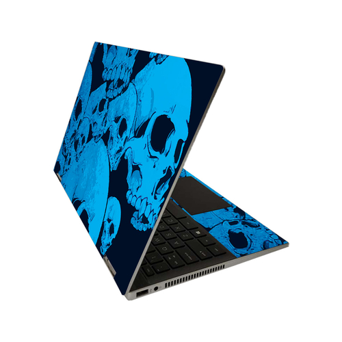 MightySkins HPPX3601420-Blue Skulls Skin for HP Pavilion x360 14 in. 2