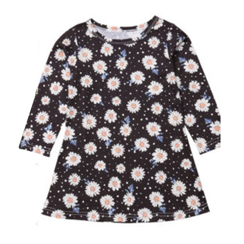 Toddler Kid Baby Girl Long Sleeve Flower Tunic