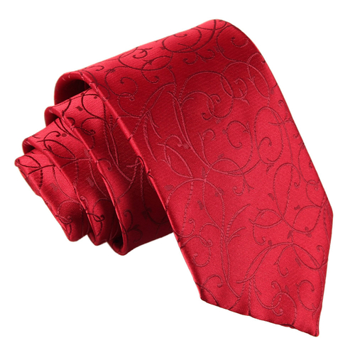 Swirl Classic Tie - Burgundy